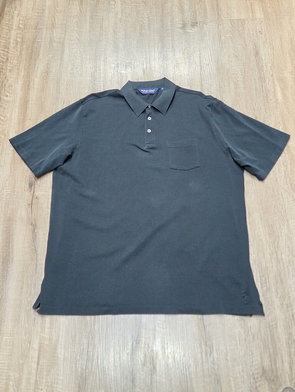 Ralph Lauren Polo Golf Cotton Black Collar Shirt Men’s Size XL .